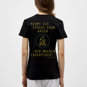 T-Shirt "Lagerfeuer" - Woman - Schwarz