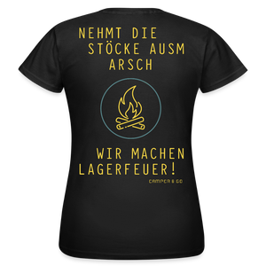 T-Shirt "Lagerfeuer" - Woman - Schwarz