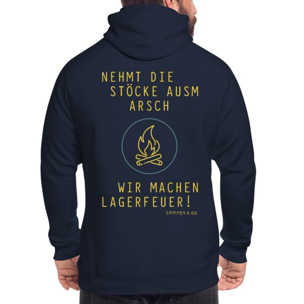 Hoodie "Lagerfeuer" - Premiumqualität Unisex - Navy