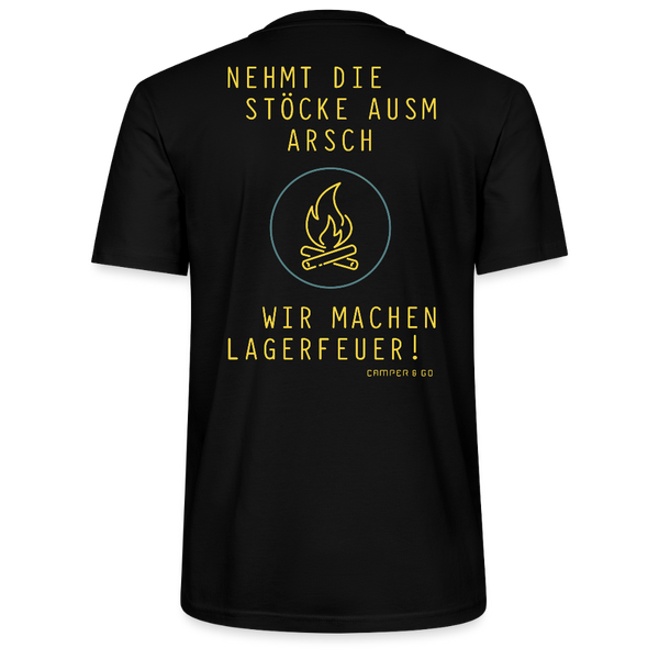 T-Shirt "Lagerfeuer" - Men - Schwarz