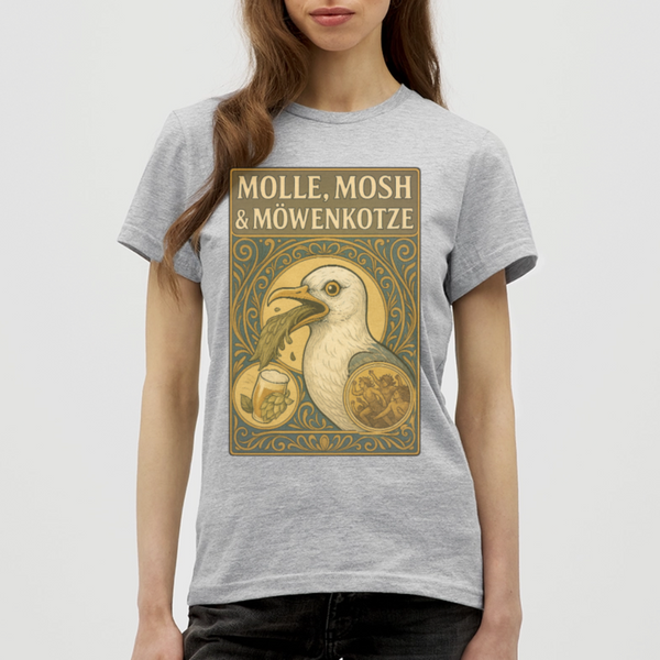 Möwenkotze Girl Mucha / Wacken-Edition 2025 - Grau meliert