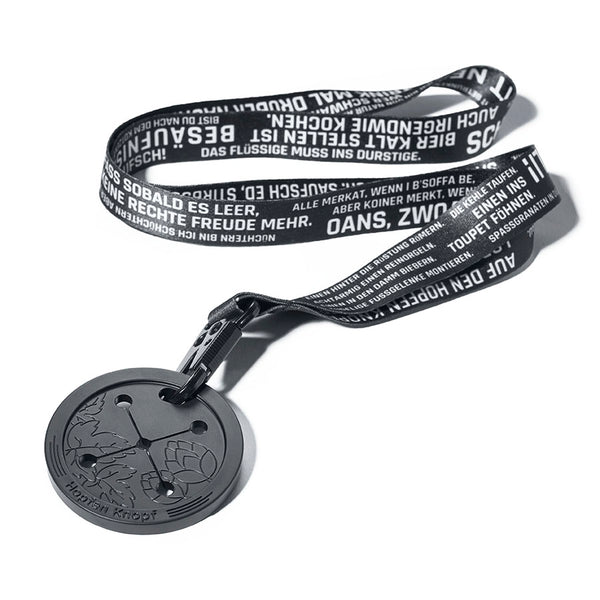 Hopfen Knopf - mit Bierspruchband