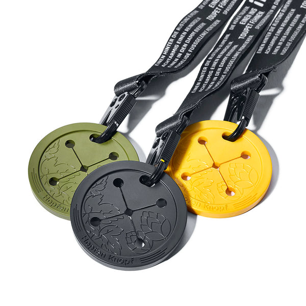 Hopfen Knopf - mit Bierspruchband