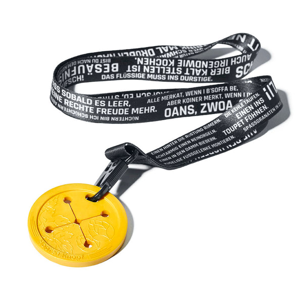 Hopfen Knopf - mit Bierspruchband