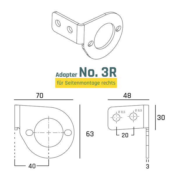 Adapter No. 3 R