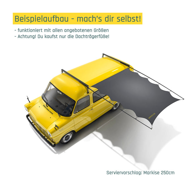 markise dachträger Dachträgerfuß für Befestigung an Regenrinne